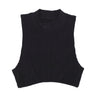 Top Donna W Sportswear Chill Knit Rib Crop Tank Black/black FN3677-010