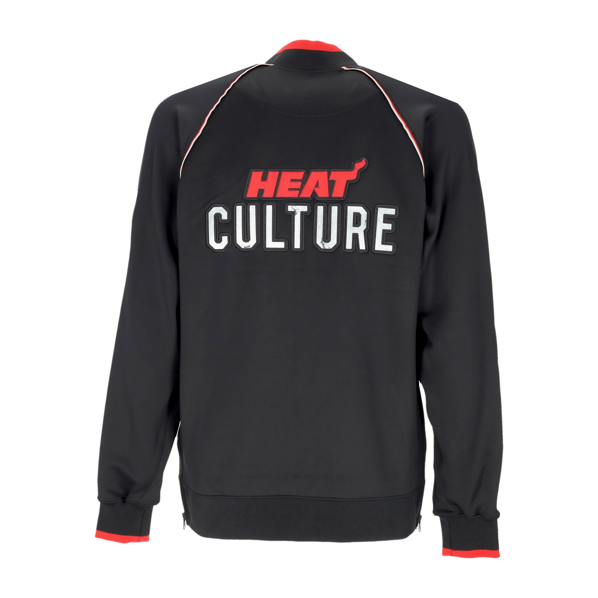 Felpa Leggera College Uomo Nba City Edition Dri-fit Showtime L/s Full-zip Jacket Miahea Black/fit Silver/university Red FB3517-010