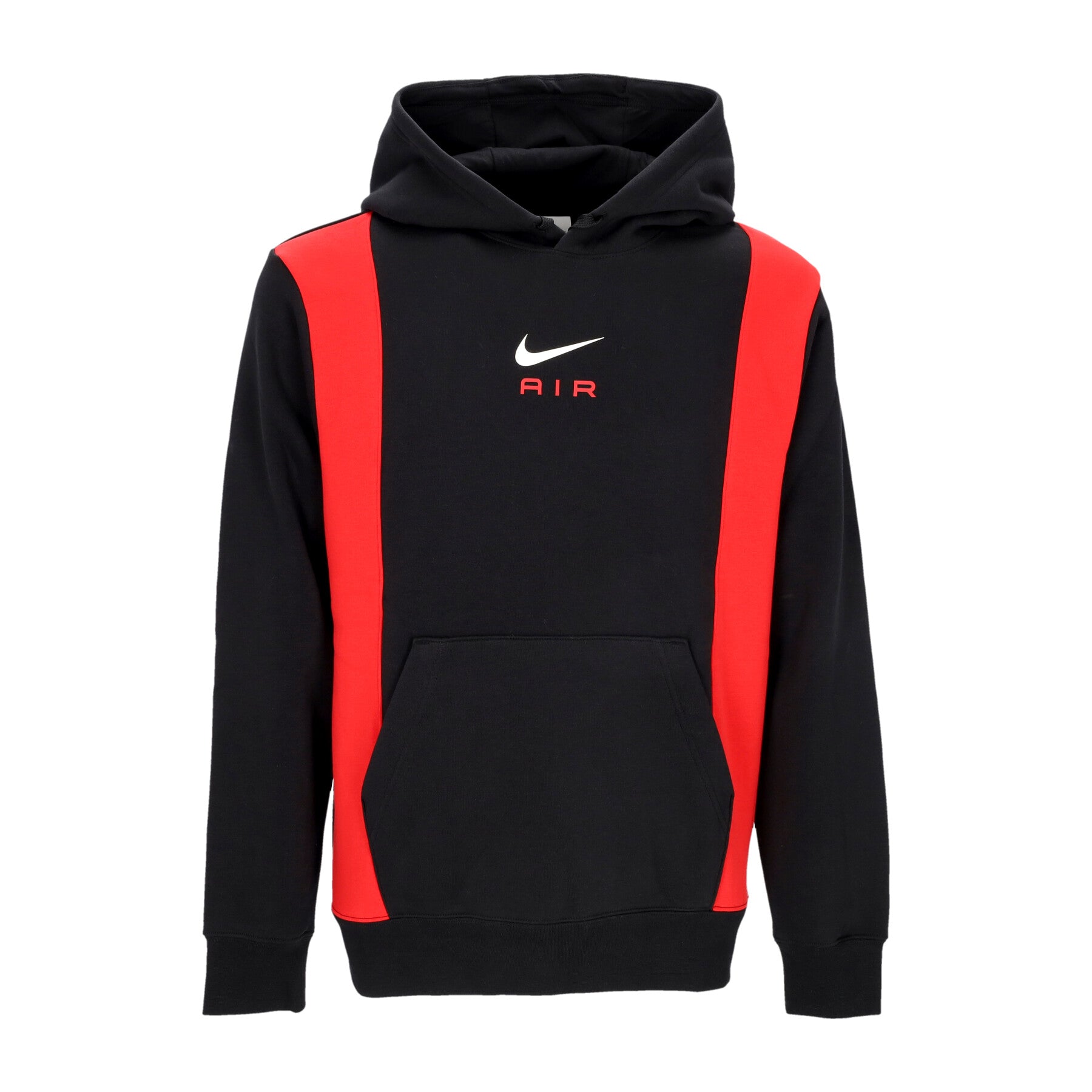 Felpa Cappuccio Uomo Sportswear Air Pullover Fleece Hoodie Black/university Red FV0167-012