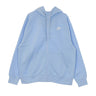 Felpa Cappuccio Zip Uomo Sportswear Club Hoodie Lt Photo Blue/lt Photo Blue/white BV2645