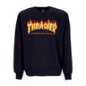 Felpa Girocollo Uomo Flame Crewneck Black/yellow E31THRFLA